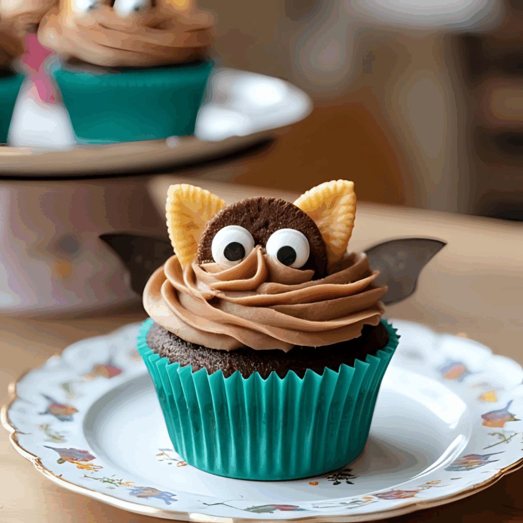 Fledermaus Cupcakes für Halloween – schaurig-süße Muffins mit Bat-Flügeln