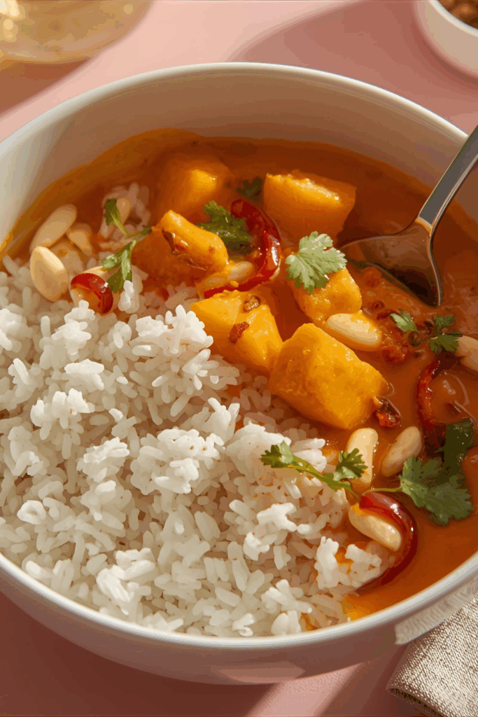 Kürbiscurry mit Kokosmilch – cremig, schnell & alltagstauglich Beitragsbild