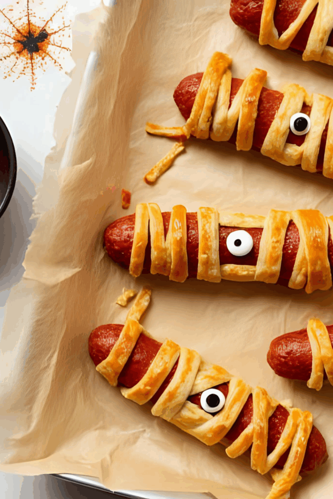 Mumien-Würstchen für Halloween – knusprig, schnell & einfach zum Verlieben Beitragsbild