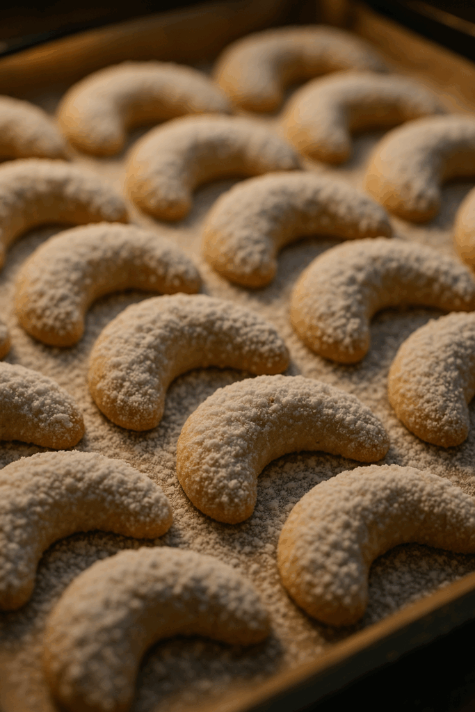 Vanillekipferl nach Omas Rezept – buttrig, zart & himmlisch vanillig Beitragsbild