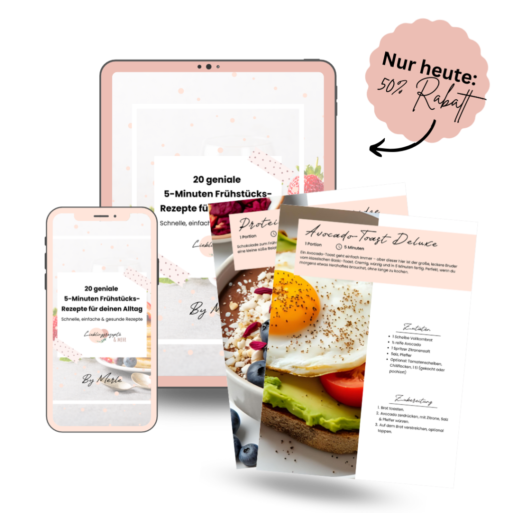 Mockup 5 gesunde Frühstücksrezepte