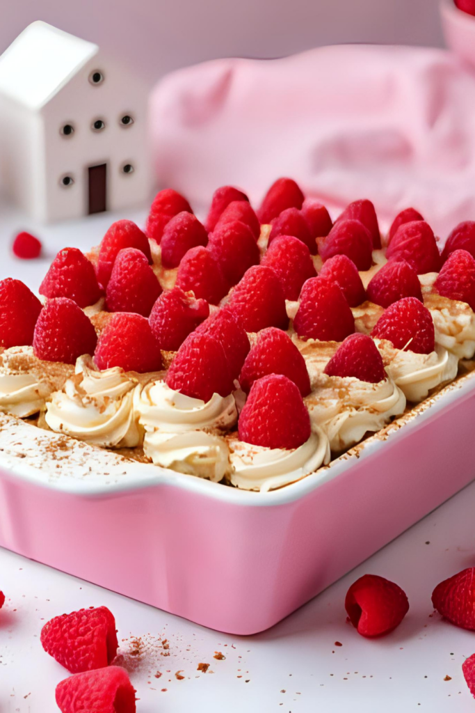 Weihnachtliches Tiramisu mit Spekulatius & Himbeeren